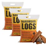 hardwood logs in bag
