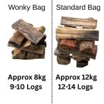 Wonky Hardwood Logs Handy bag - 45 Bag Deal